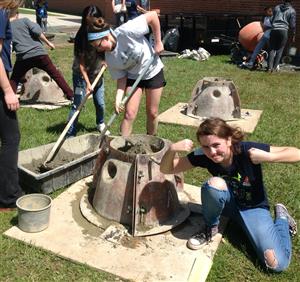 Service Learning: Making Oyster beds in Science 